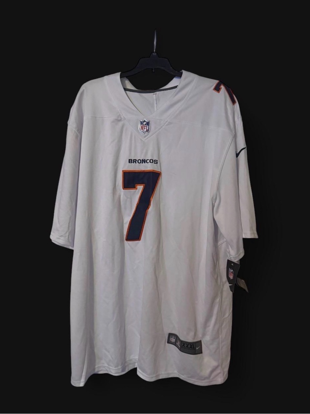 Nike Denver Broncos John Elway White #7 Football Jersey 3XL